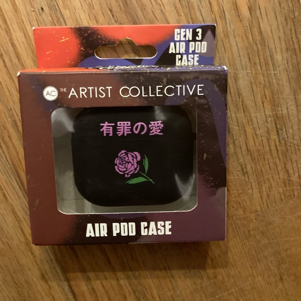 Artist Collective “Guilty Love”  AirPod 3 Case- Black NIB